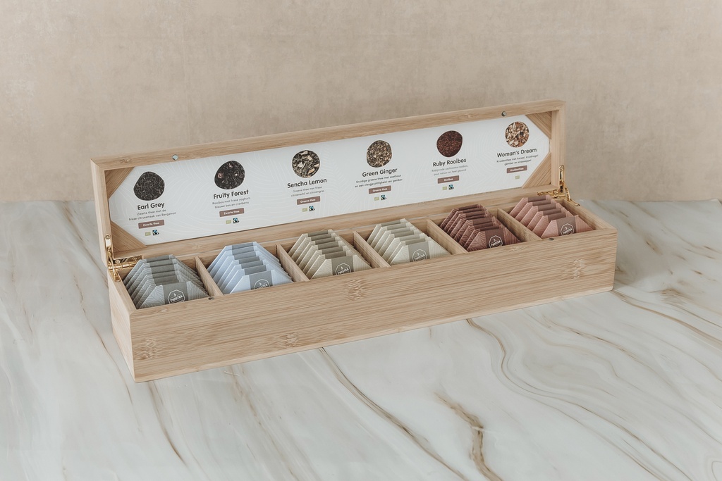TwisTea Theedoos 6 vaks - Basis assortiment inclusief thee